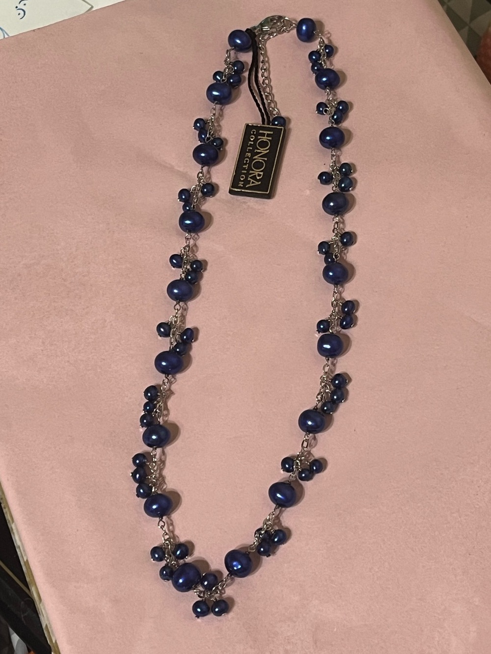 NWT Honora Sterling Blue Pearl Necklace